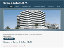 Tablet Screenshot of crofootmd.com